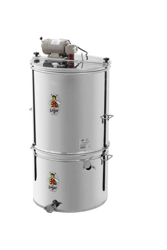 Logar 4-ramen honingslinger met motor en zeefemmer – ramen 30 x 48 cm