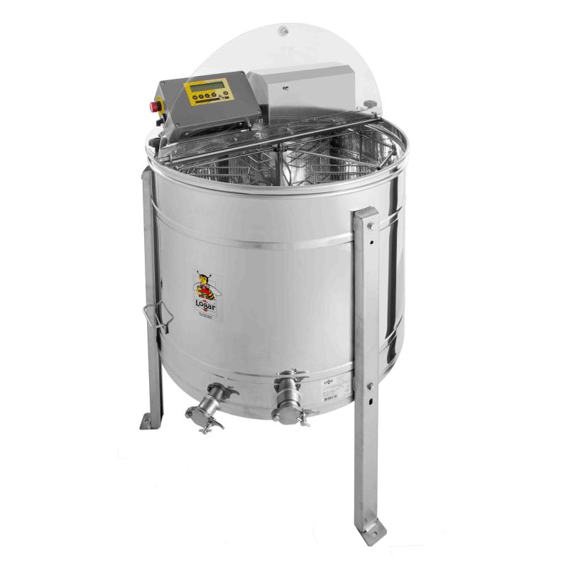 Logar 4-ramen zelfomkerende honingcentrifuge 29x48 cm, vollelektronisch-V – Art. Nr. 4204