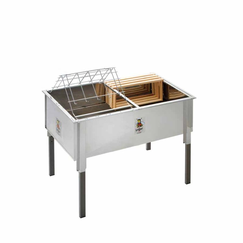 Logar Ontzegelbak 100 cm, liggend van roestvrij staal (Art. 8020)