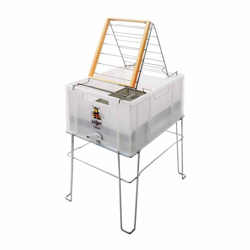 Ontzegelbak PVC met standaard en zeefbodem AŽ (Art. nr. 8032)