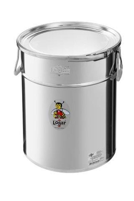 Logar conische opslagcontainer 35 kg met klemband en siliconenpakking