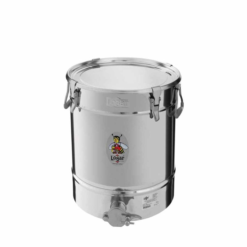 Logar vulcontainer 35 kg met schuine bodem, 4 spansluitingen (Art. Nr. 2022)