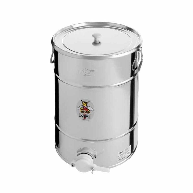 Logar afvulcontainer 50 kg met kunststof knijpkraan – Art. Nr. 2108