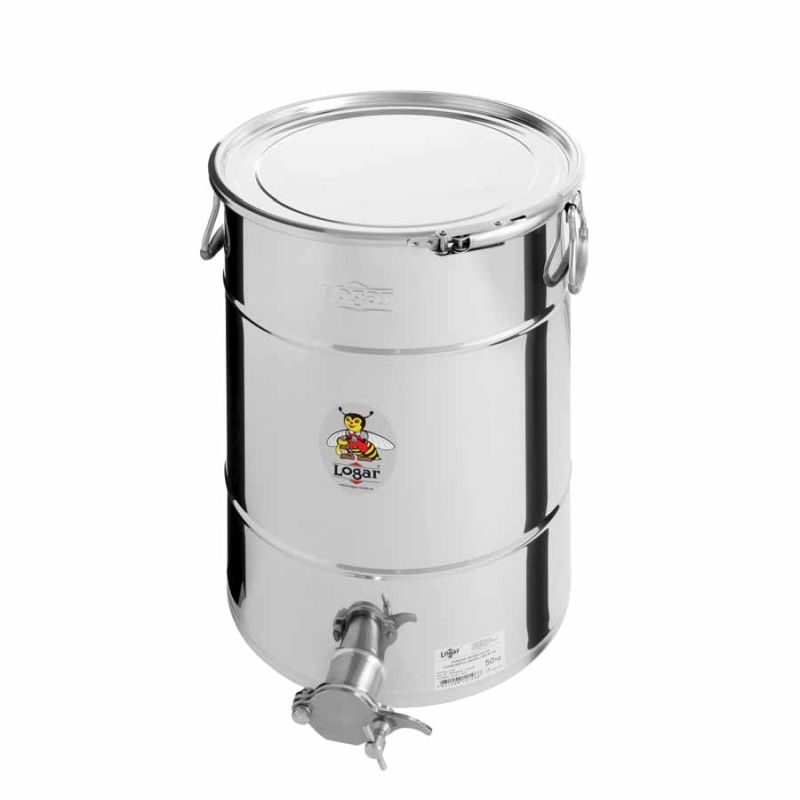 Logar Afvulvat 50 kg met spanring en siliconenpakking (Art. nr. 2115)
